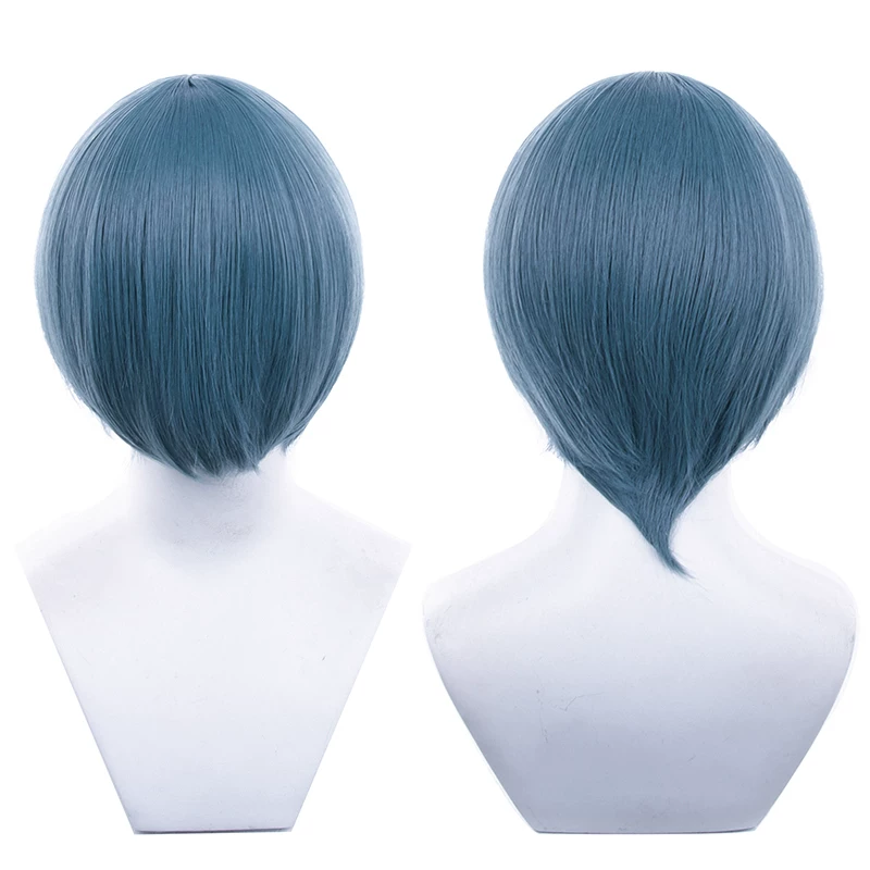 Peruca Sintética Lisa 30cm Topo redondo 25-48 - 44 Verde petróleo