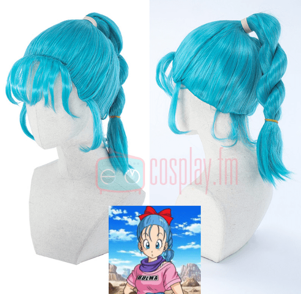 Peruca Bulma Dragon Ball - Encomenda - Somente peruca