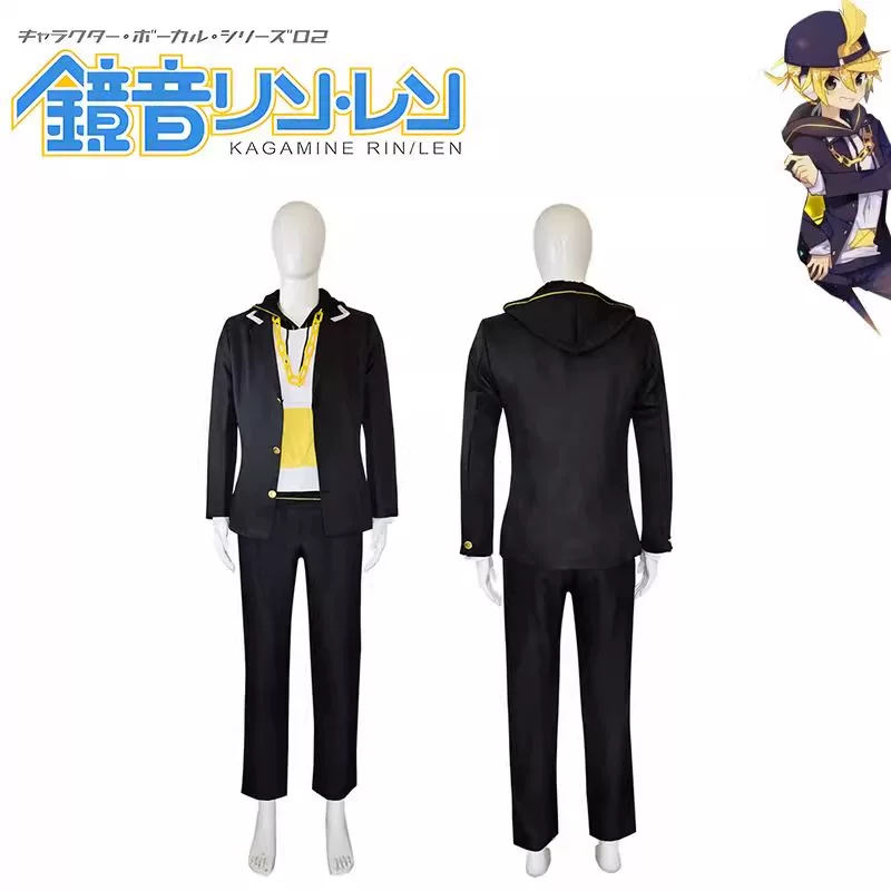 Cosplay Kagamine Len Vocaloid 1- Encomenda - Apenas Traje e Acessórios - M
