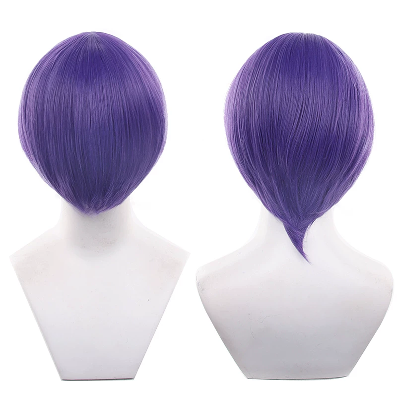 Peruca Sintética Lisa 30cm Topo redondo 25-48 - 31 Roxo profundo