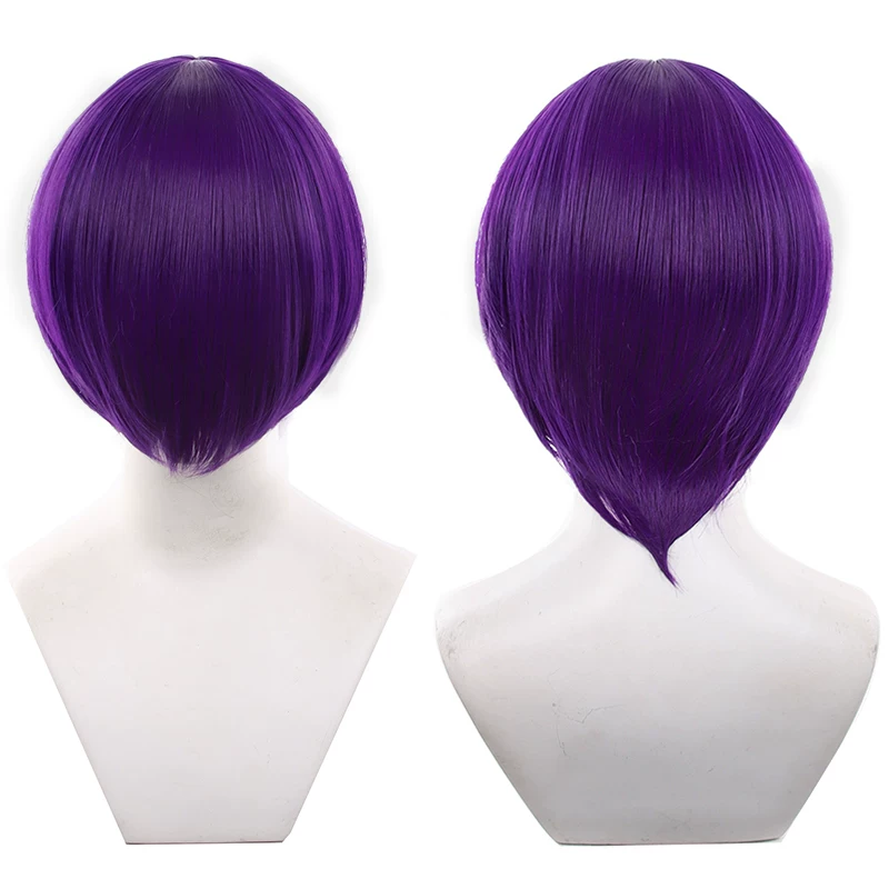Peruca Sintética Lisa 30cm Topo redondo 25-48 - 33 Roxo intenso