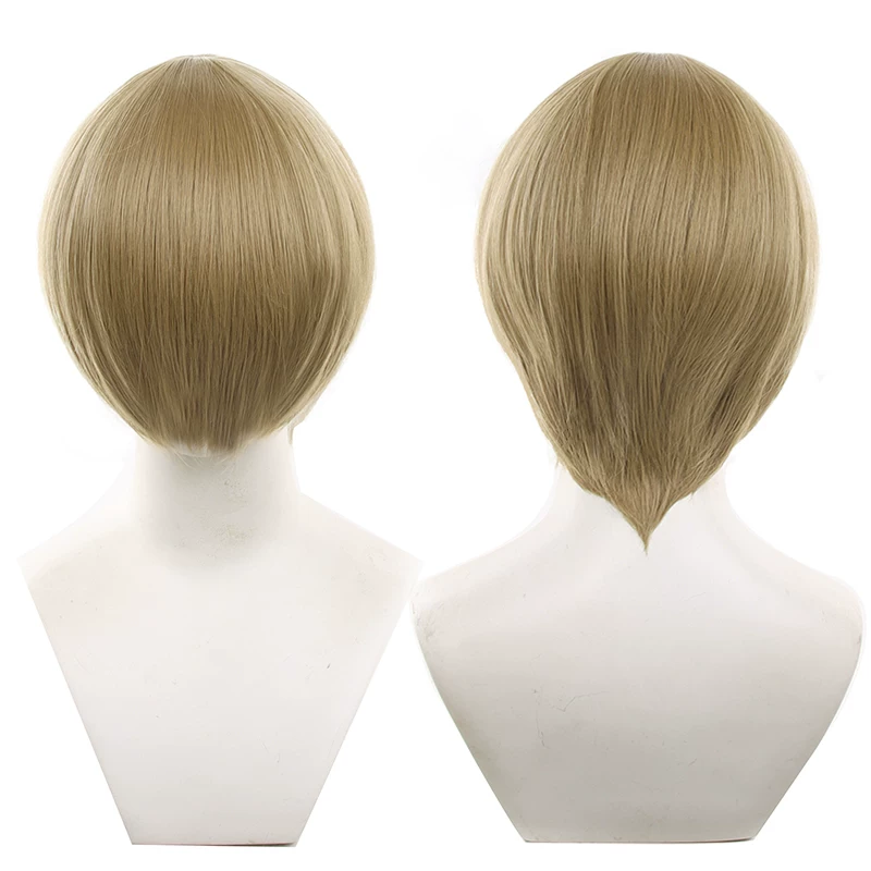 Peruca Sintética Lisa 30cm Topo redondo - 1-24 - 11 Castanho claro