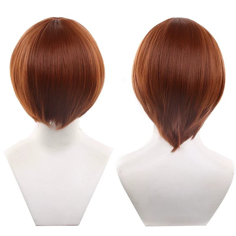 Peruca Sintética Lisa 30cm Topo redondo - 1-24 - 24 Acaju claro