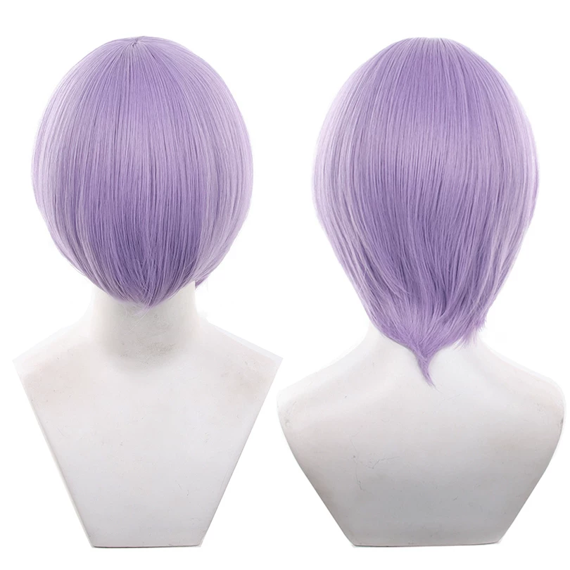 Peruca Sintética Lisa 30cm Topo redondo 25-48 - 29 Roxo suave