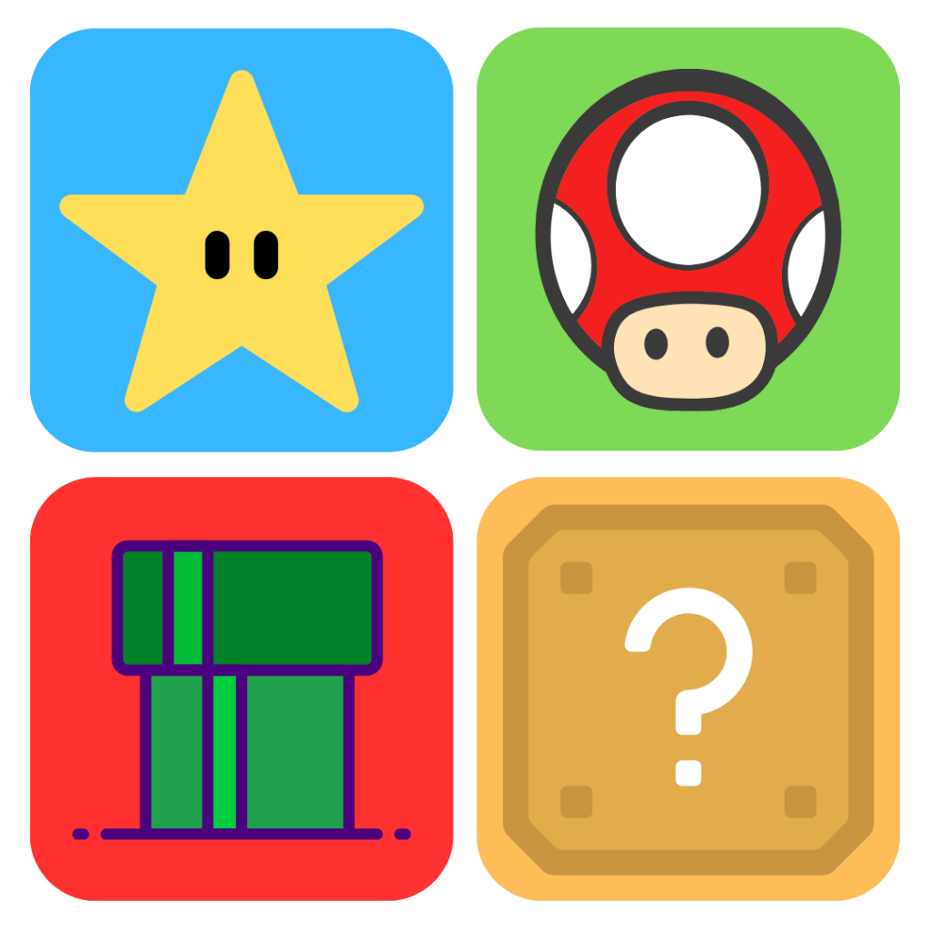 Porta Copos Estampado Super Mario Bros Quadrado